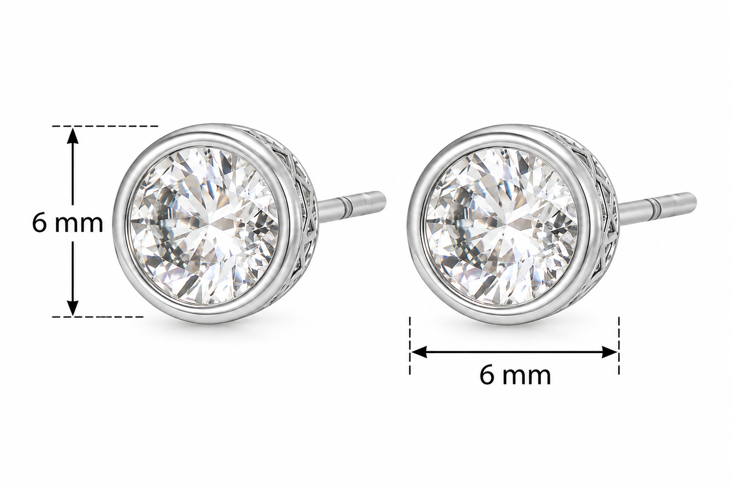 E2625p Aretes cristal hipoalergenico aleación de cobre chapado en oro de 18k Xuping