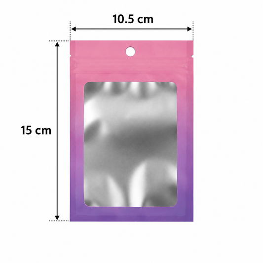 BL01 Bolsas Mylar Resellables 20 Uds Cierre Zip mate