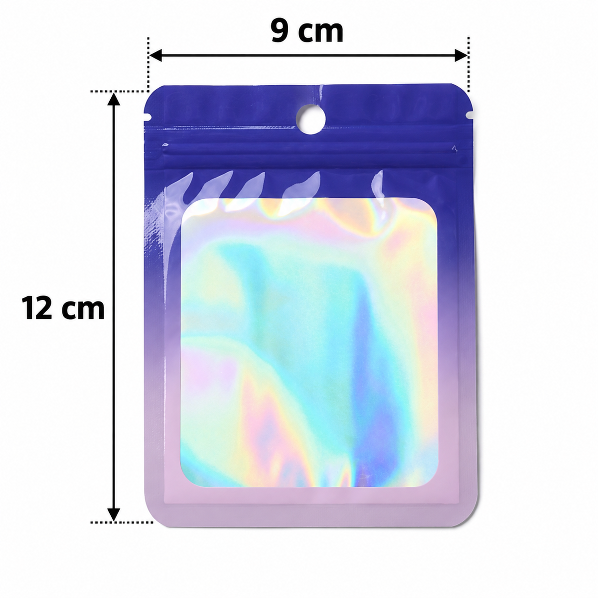 BL03 Bolsas Holograficas Con Cierre De Cremallera Para Almacenamiento  20 Uds