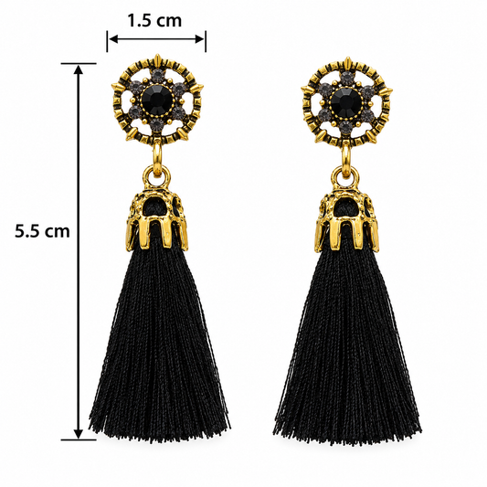 H116 Aretes vintage colgantes de aleacion