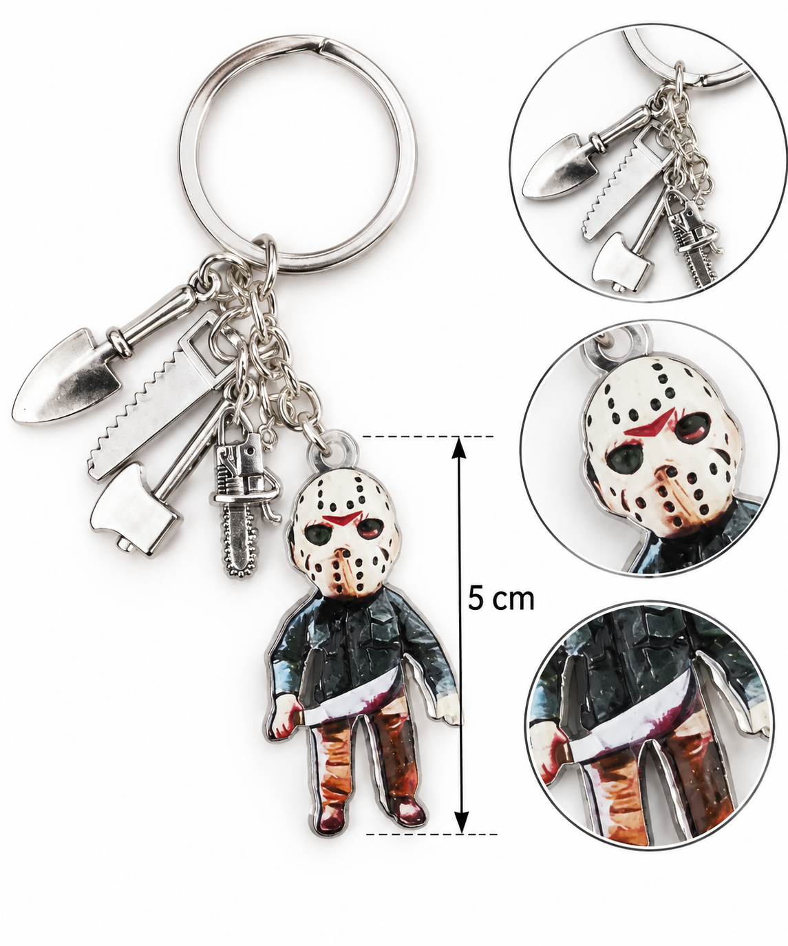 H142 Llavero Jason Voorhees acrilico