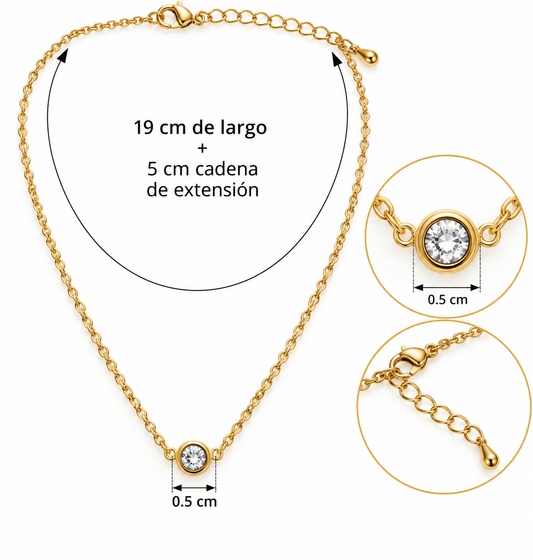 C017 Collar destello de acero inoxidable