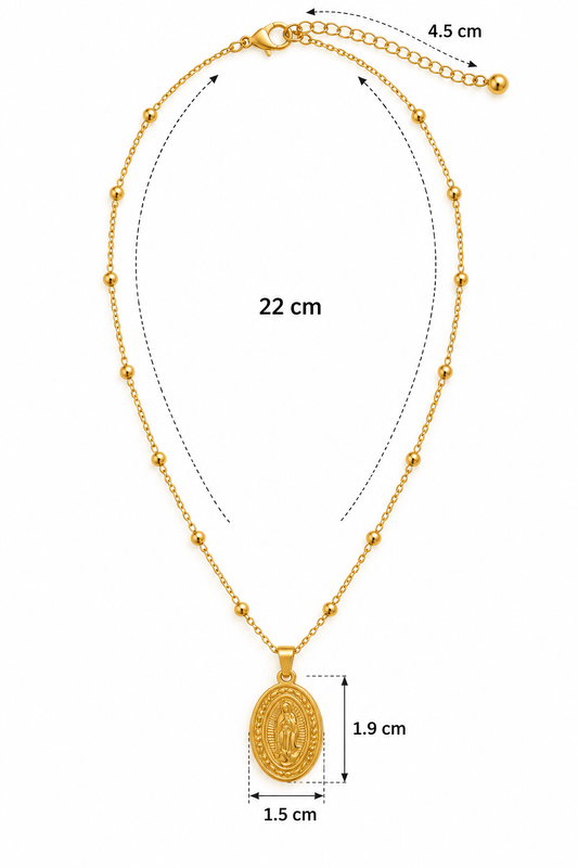C024 Collar religioso de acero inoxidable 304