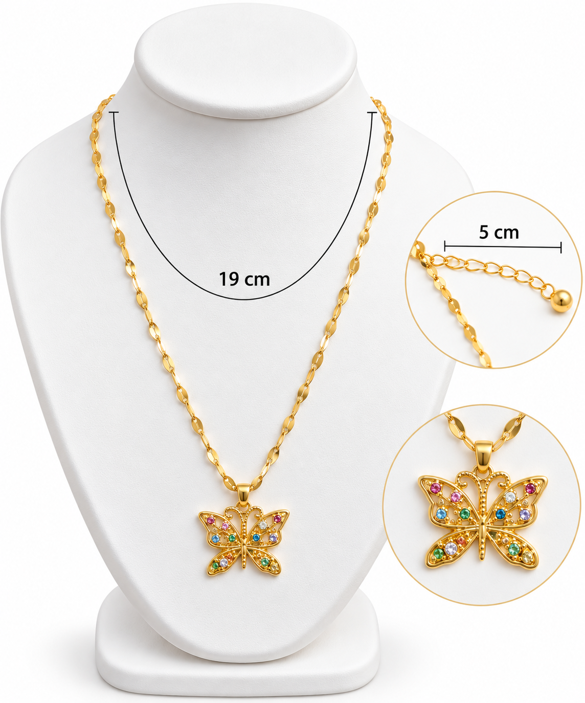 C052 Collar mariposa de cero inoxidable