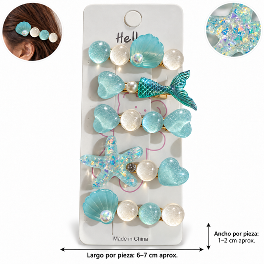 ACS25 conjunto de broche para el cabello hermosos de borlas incluye los que se muestran en la foto
