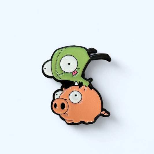 P37 Pin Para Ropa Caricatura Invasor Zim