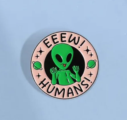J566 Pin broche para ropa alien 3cm