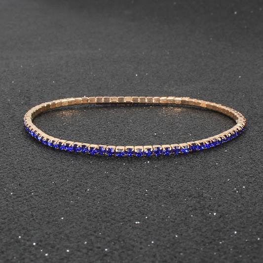 B345 Pulsera azul brillante diametro 8cm